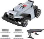 Segway Navimow X420 Mähroboter mit Garage X + 4 Sätze Klinge, für 2000 ㎡, Zero-Turn AWD für 84% Steigungen, NRTK + 360° Vision + VIO, Keine RTK-Basisstation, 25-95 mm Schnitthöhe