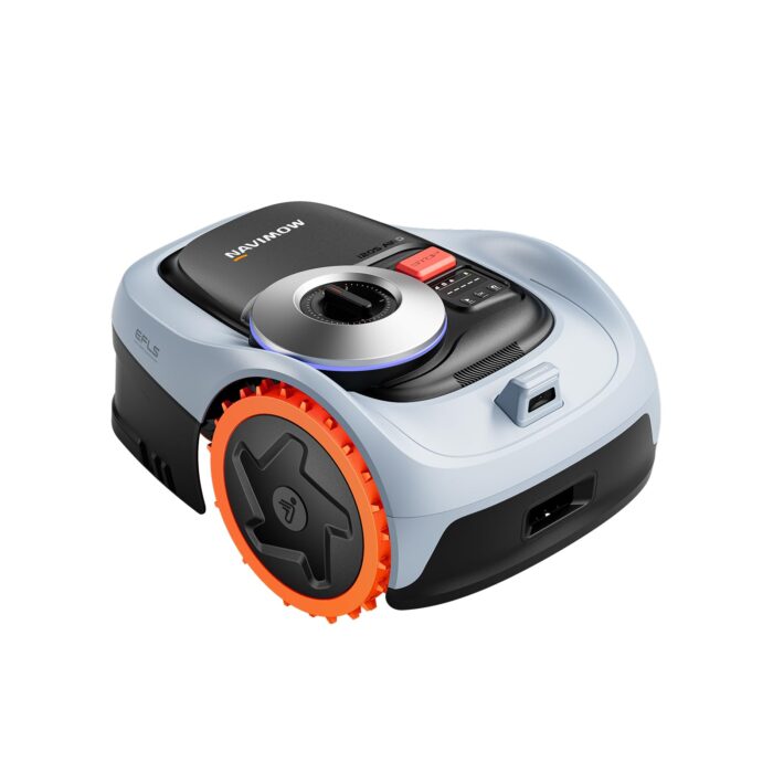 Segway Navimow i205 AWD (Neuer i105E) Mähroboter ohne Begrenzungskabel mit Garage S, für 500 m², Allradantrieb für 45% Steigung, NRTK+Vision, Keine RTK Antenne erforderlich (Getrennter Versand)