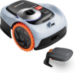 Segway Navimow i205 AWD Mähroboter ohne Begrenzungskabel mit Garage S, Empf. 500 m², Allradantrieb für Steigungen bis zu 45%, EFLS NRTK+Vision, Keine RTK-Antenne erforderlich