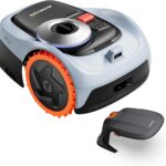 Segway Navimow i205 AWD Mähroboter ohne Begrenzungskabel mit Garage S, Empf. 500 m², Allradantrieb für Steigungen bis zu 45%, EFLS NRTK+Vision, Keine RTK-Antenne erforderlich