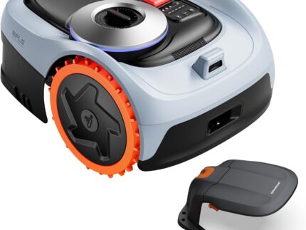 Segway Navimow i205 AWD Mähroboter ohne Begrenzungskabel mit Garage S, Empf. 500 m², Allradantrieb für Steigungen bis zu 45%, EFLS NRTK+Vision, Keine RTK-Antenne erforderlich