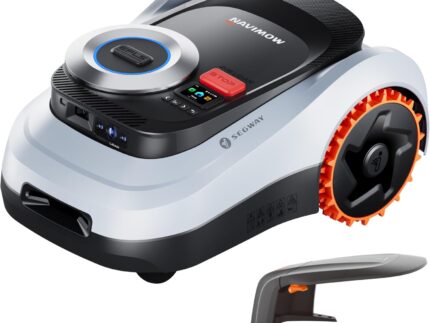 Segway Navimow i208 LiDAR mit Garage M, Mähroboter ohne Begrenzungskabel für 800 m², bis 45% Steigung, Solid-State LiDAR + Vision, Automatisches Kartieren, Ohne Drähte oder Antenne, Integriertes 4G