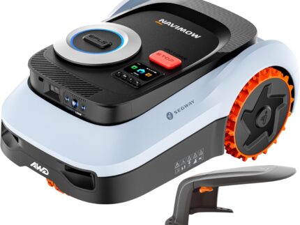 Segway Navimow i210 LiDAR Pro Mähroboter mit Garage M für 1000 m², LiDAR+Vision+NRTK Tri-Fusion-Positionierung, Xero-Turn AWD für 55% Steigungen, Auto-Kartierung (Getrennt versandt Werden)