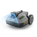 MAMMOTION YUKA mini 2 500 Mähroboter ohne Begrenzungskabel mit Garage, Empf. 500 m², Kein RTK, Kein Signalabbruch, KI TrueVision-Navigation, Auto-Mehrzonen-Kartierung, DropMow, 45% Steigung,4.5Ah-Akku