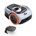 Segway Navimow i205 AWD (Neuer i105E) Mähroboter ohne Begrenzungskabel mit Garage S, für 500 m², Allradantrieb für 45% Steigung, NRTK+Vision, Keine RTK Antenne erforderlich (Getrennter Versand)