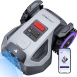 ANTHBOT M5 Mähroboter ohne Begrenzungskabel, Neuer Genie mit RTK-Navigation und Dual-Vision, KI-Hindernisvermeidung, App-Steuerung, für Gärten bis 500 m² (max. 700 m²), Rasenroboter mit 45% Steigung