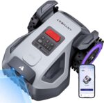 ANTHBOT M5 Mähroboter ohne Begrenzungskabel, Neuer Genie mit RTK-Navigation und Dual-Vision, KI-Hindernisvermeidung, App-Steuerung, für Gärten bis 500 m² (max. 700 m²), Rasenroboter mit 45% Steigung