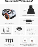 Segway Navimow i205 AWD (Neuer i105E) Mähroboter ohne Begrenzungskabel, Empf. 500 m², Allradantrieb für Steigungen bis zu 45%, EFLS NRTK + Vision, Automatisches Kartieren, Keine RTK-Antenne