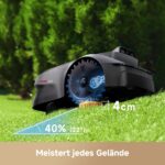 MOVA ViAX 250 Mähroboter Ohne Begrenzungskabel, Empf. 250m², KI-gestützte Kartierung, U-förmige Bahnen, Hindernisvermeidung Dual-Vision, Besserer Kantenschnitt, Für Komplexe Gelände, Appsteuerung