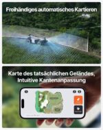 Segway Navimow X420 Mähroboter mit Garage X + 4 Sätze Klinge, für 2000 ㎡, Zero-Turn AWD für 84% Steigungen, NRTK + 360° Vision + VIO, Keine RTK-Basisstation, 25-95 mm Schnitthöhe