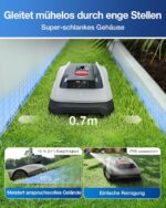 ECOVACS Goat O600 Mähroboter ohne Begrenzungskabel, 600 m², RTK+Vision-Navigation, Rasenmähroboter, KI-Hindernisvermeidung, App Steuerung, passiert 0,7 m schmale Stellen