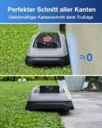 ECOVACS Goat O600 Mähroboter ohne Begrenzungskabel, 600 m², RTK+Vision-Navigation, Rasenmähroboter, KI-Hindernisvermeidung, App Steuerung, passiert 0,7 m schmale Stellen
