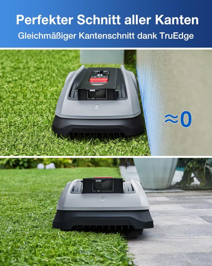 ECOVACS Goat O600 Mähroboter ohne Begrenzungskabel, 600 m², RTK+Vision-Navigation, Rasenmähroboter, KI-Hindernisvermeidung, App Steuerung, passiert 0,7 m schmale Stellen