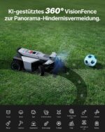 Segway Navimow X420 Mähroboter mit Garage X + 4 Sätze Klinge, für 2000 ㎡, Zero-Turn AWD für 84% Steigungen, NRTK + 360° Vision + VIO, Keine RTK-Basisstation, 25-95 mm Schnitthöhe