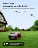 Segway Navimow i205 AWD (Neuer i105E) Mähroboter ohne Begrenzungskabel, Empf. 500 m², Allradantrieb für Steigungen bis zu 45%, EFLS NRTK + Vision, Automatisches Kartieren, Keine RTK-Antenne