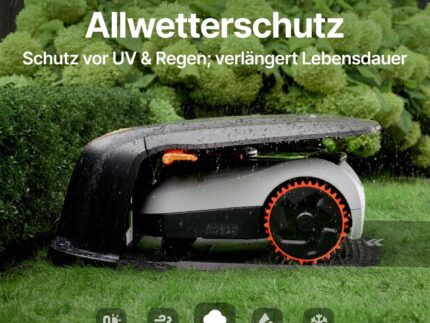 Segway Navimow Garage M, Faltbare Garage für Mähroboter, Keine Signalblockierung, Schutz vor Sonne und Regen, Kompatibel für i208 LiDAR, i215 LiDAR, i220 LiDAR, i210 LiDAR Pro, i220 LiDAR Pro, H Serie