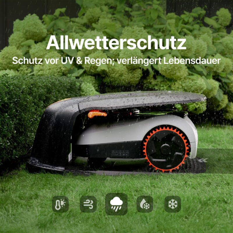 Segway Navimow Garage M, Faltbare Garage für Mähroboter, Keine Signalblockierung, Schutz vor Sonne und Regen, Kompatibel für i208 LiDAR, i215 LiDAR, i220 LiDAR, i210 LiDAR Pro, i220 LiDAR Pro, H Serie
