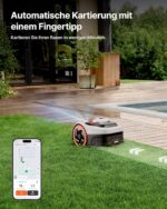 Segway Navimow i205 AWD (Neuer i105E) Mähroboter ohne Begrenzungskabel, Empf. 500 m², Allradantrieb für Steigungen bis zu 45%, EFLS NRTK + Vision, Automatisches Kartieren, Keine RTK-Antenne