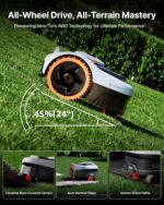 Segway Navimow i205 AWD Mähroboter ohne Begrenzungskabel mit Garage S, Empf. 500 m², Allradantrieb für Steigungen bis zu 45%, EFLS NRTK+Vision, Keine RTK-Antenne erforderlich