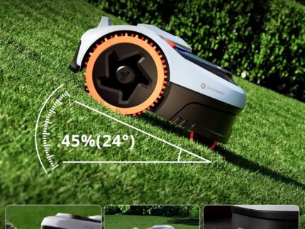 Segway Navimow i205 AWD (Neuer i105E) Mähroboter ohne Begrenzungskabel, Empf. 500 m², Allradantrieb für Steigungen bis zu 45%, EFLS NRTK + Vision, Automatisches Kartieren, Keine RTK-Antenne