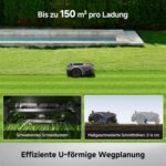 MOVA ViAX 500 Mähroboter Ohne Begrenzungskabel, Empf. 500 m², KI-gestützte Kartierung, 360°-LiDAR & Dual-KI-Vision, Intelligente Hindernisvermeidung, U-Fahrbahn, Kantenschnitt, App-Steuerung