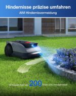 ECOVACS Goat O600 Mähroboter ohne Begrenzungskabel, 600 m², RTK+Vision-Navigation, Rasenmähroboter, KI-Hindernisvermeidung, App Steuerung, passiert 0,7 m schmale Stellen
