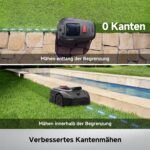 MOVA ViAX 500 Mähroboter Ohne Begrenzungskabel, Empf. 500 m², KI-gestützte Kartierung, 360°-LiDAR & Dual-KI-Vision, Intelligente Hindernisvermeidung, U-Fahrbahn, Kantenschnitt, App-Steuerung